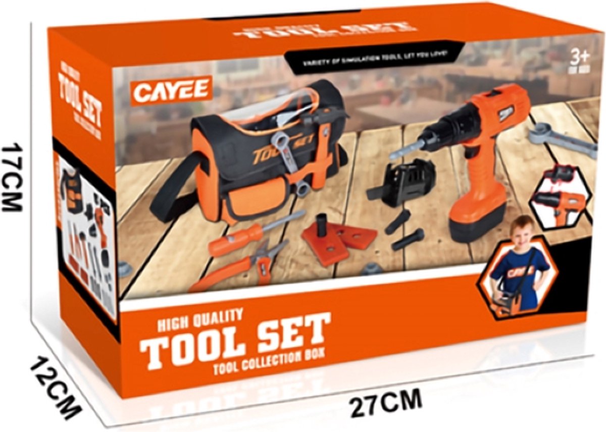 NIEUW !! ARTISAN Gereedschap koffer stof + boormachine met batterijen