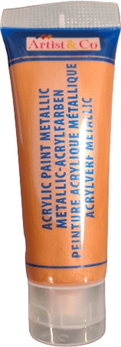 Acrylverf metallic - roze goud - artist&co - 75ml