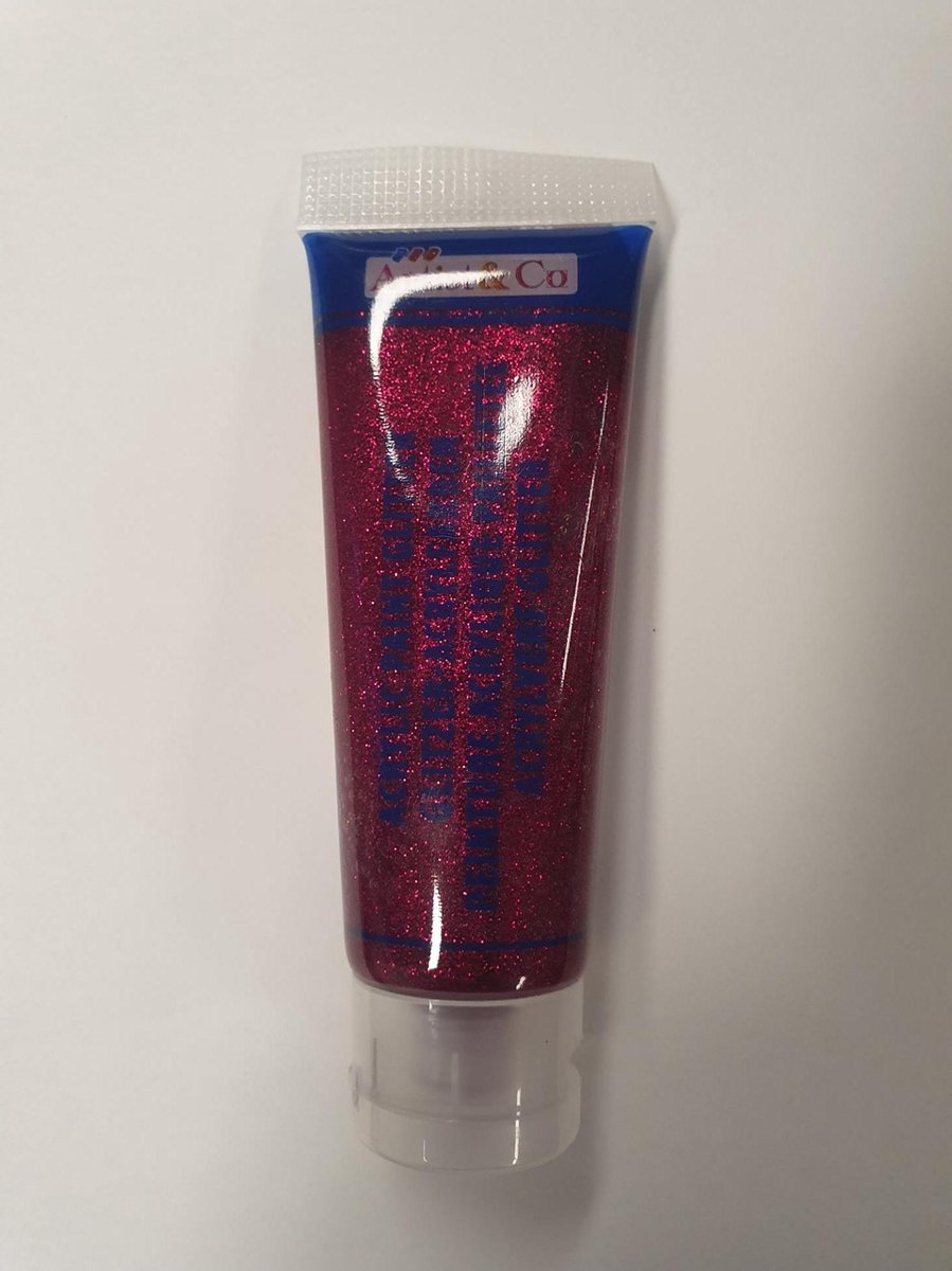 glitterverf Roze, 75ml artist&co