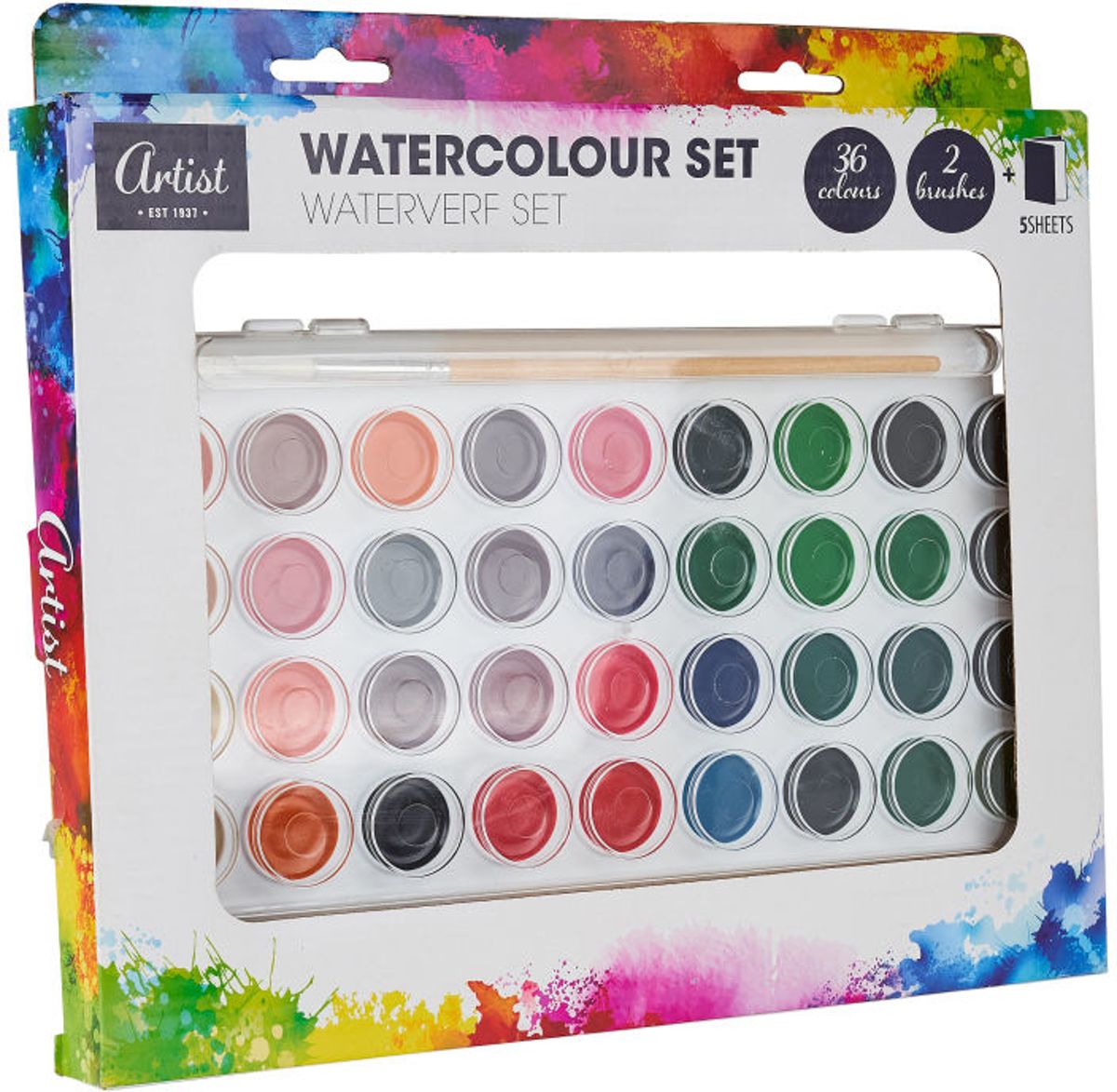 AQUARELVERF SET - 36 KLEUREN