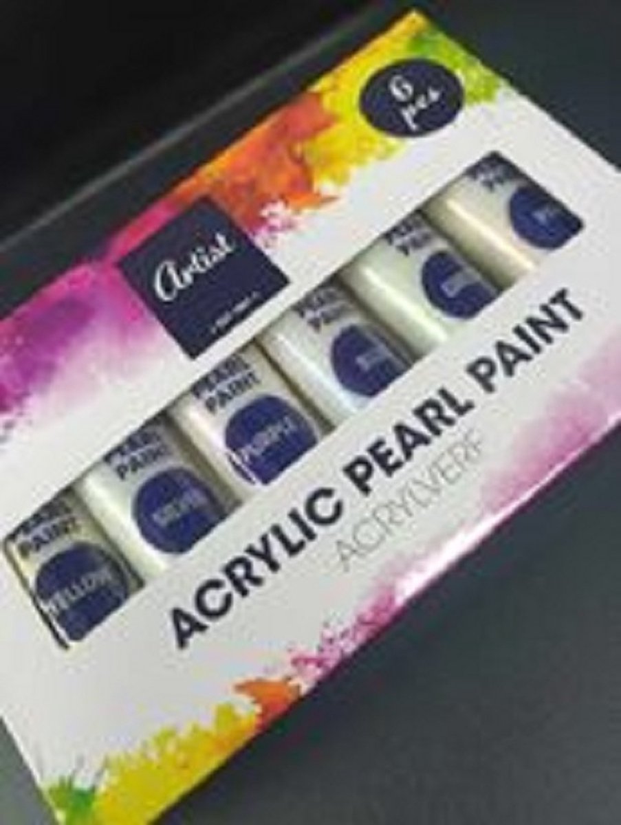Artist pearl paint acrylverf 6 pcs - Parelmoer 6 X 20ml