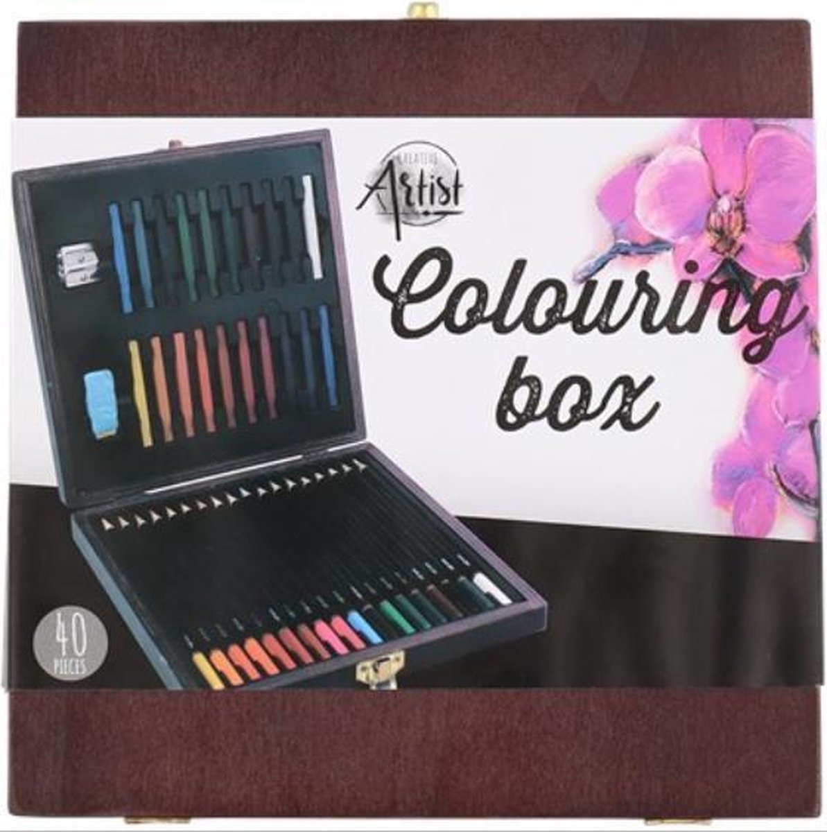 Kleurkist 40-delig - 20 X Kleurkrijt - Carre