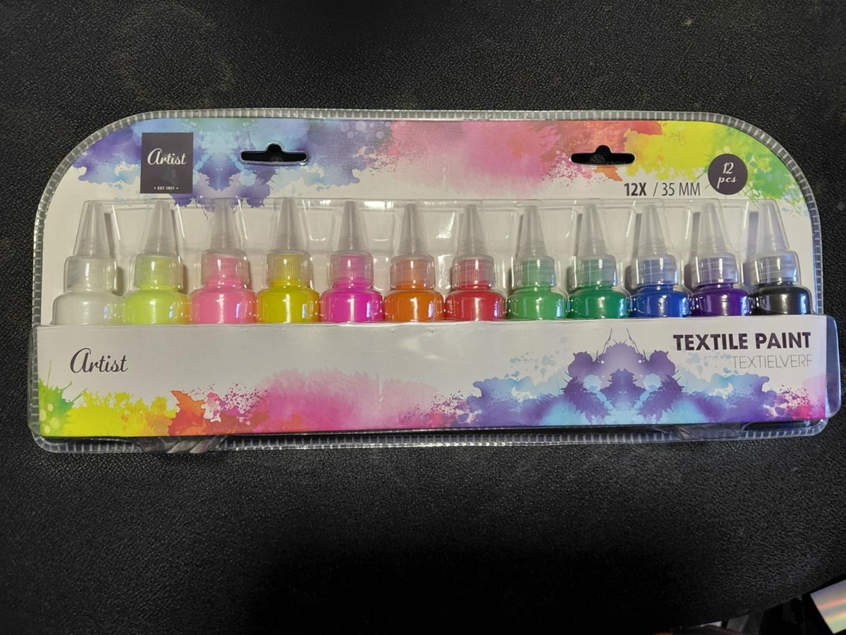 Textielverf - Artist - 12 kleuren van 35 ML