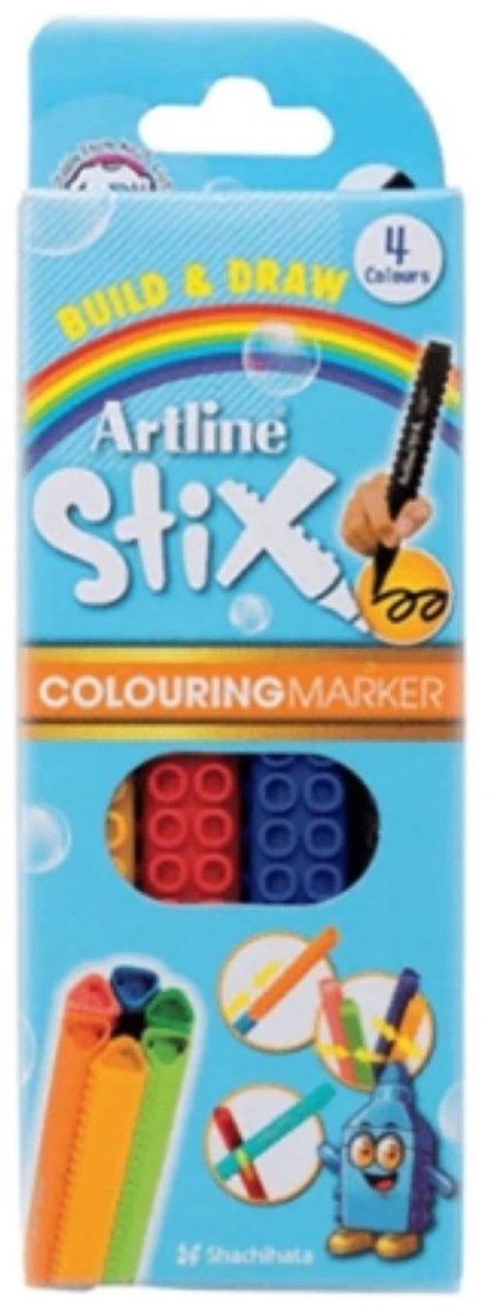 Artline - Stix Colouring Marker - 4 colours
