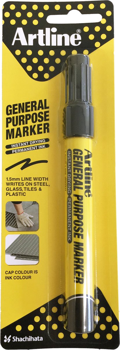 Viltstift artline general purpose zwart