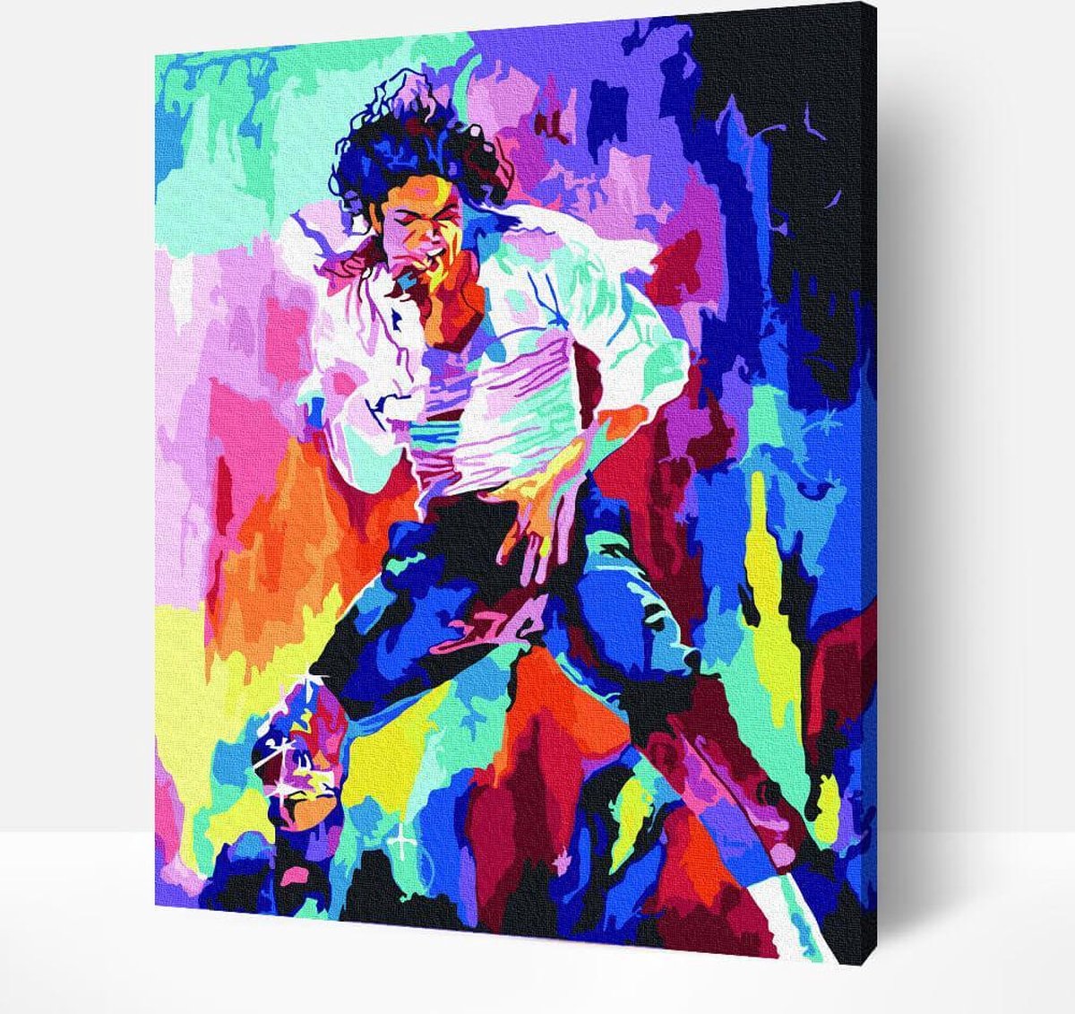 Schilderen Op Nummer Volwassenen - Paint By Number - Hobby Pakket op Frame met Vernis - Michael Jackson 40x50cm
