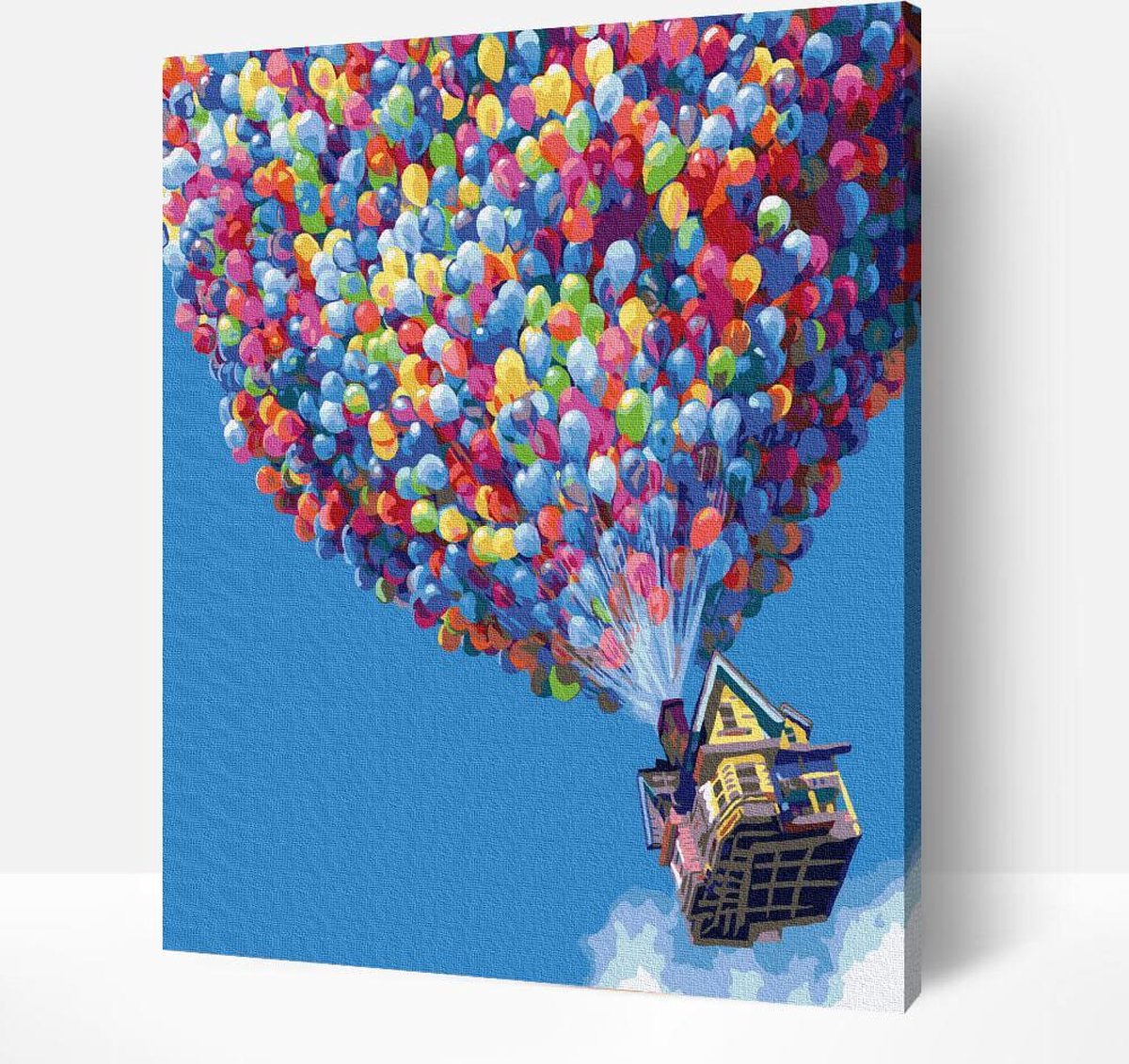 Schilderen Op Nummer Volwassenen - Paint By Number - Hobby Pakket op Frame met Vernis - Weg met de Wind 40x50cm