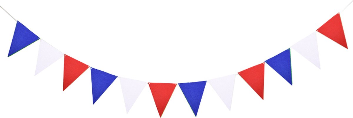 Vilten vlaggenlijn - Slinger - Feest vlaggetjes - Duurzaam - Verjaardag - Geboorte - Nederland