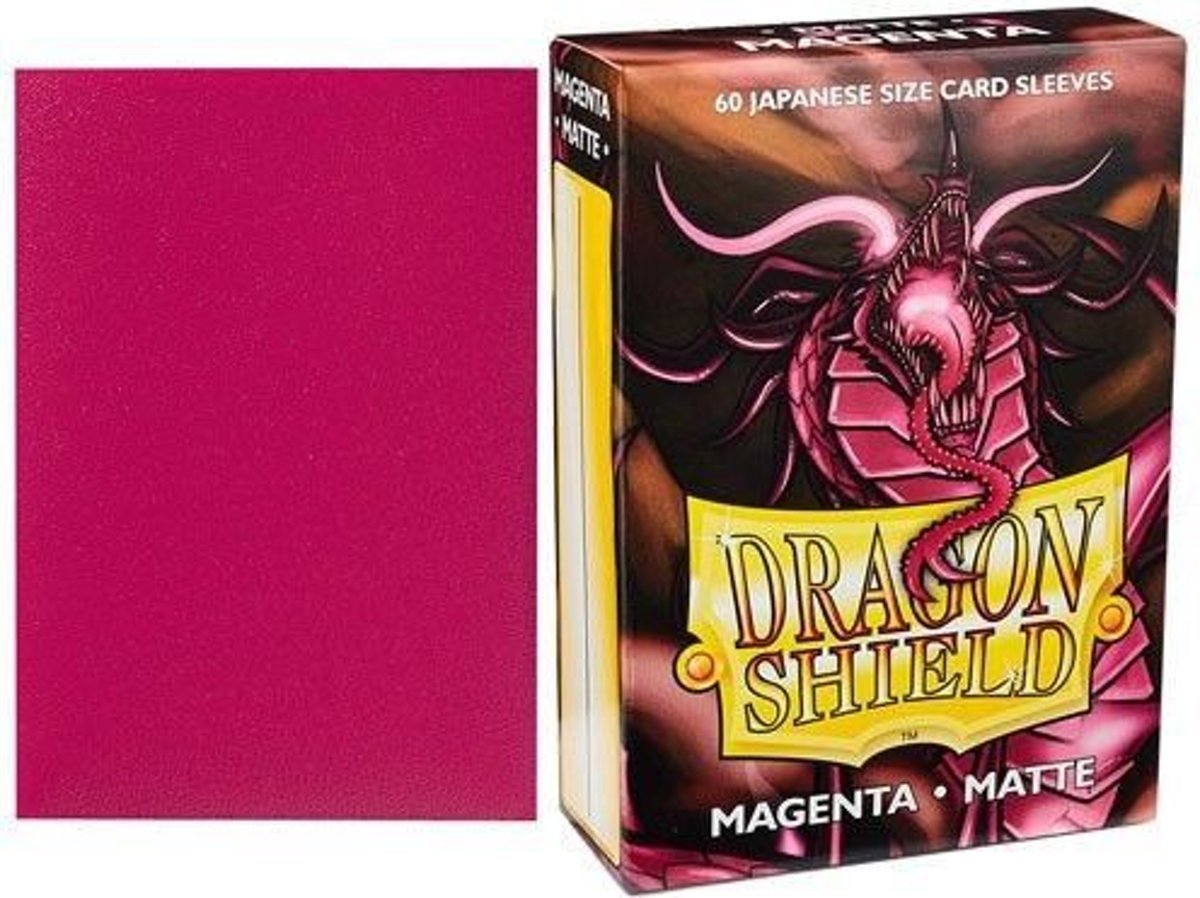 Dragon Shield Card Sleeves: Japanese Matte Magenta (59x86mm) - 60 stuks