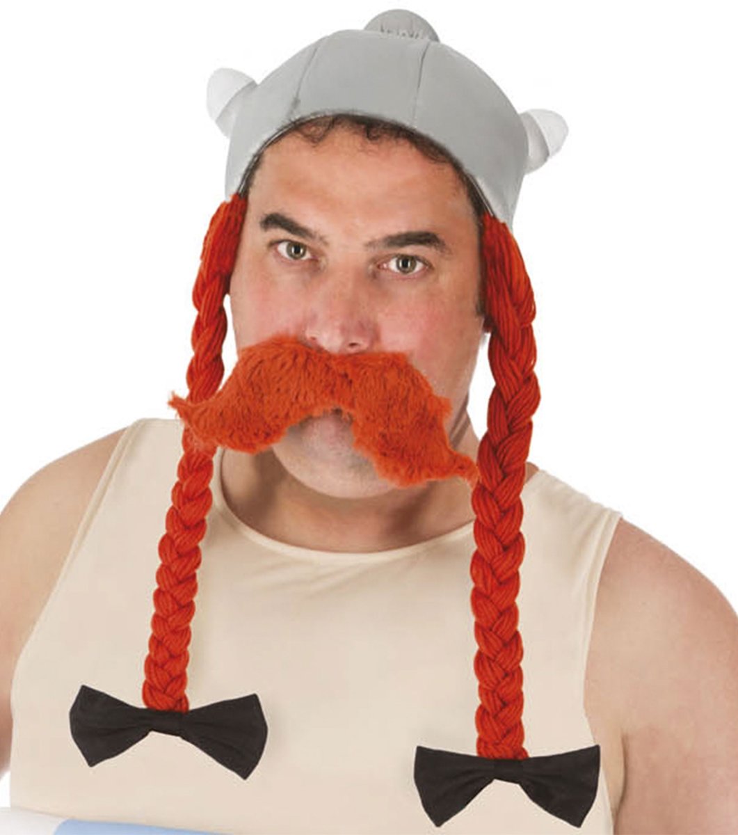 Asterix en Obelix Obelix helm voor volwassenen - Verkleedhoofddeksel