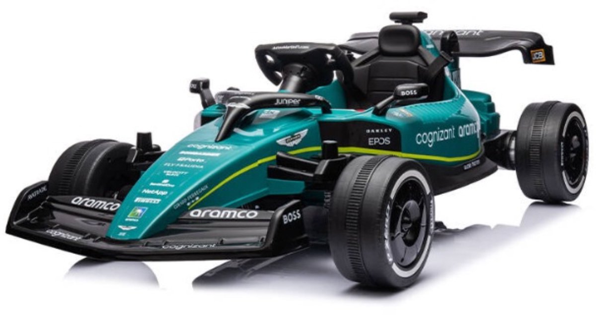 Elektrische kinderauto 24V - Aston Martin Formule 1 Kinderauto - 24V - Aston Martin F1 Cognizant Racecar 24V - Race auto 24V - F1 Aston Martin 24V