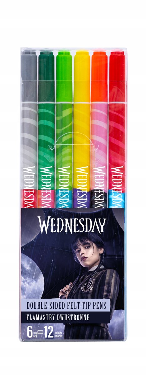 Astra Dubbelzijdige Stiften 12 Kleuren - 6 Stuks