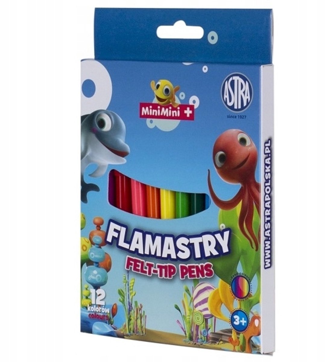 Astra Mini Mini Stiften Set - 12 Levendige Kleuren