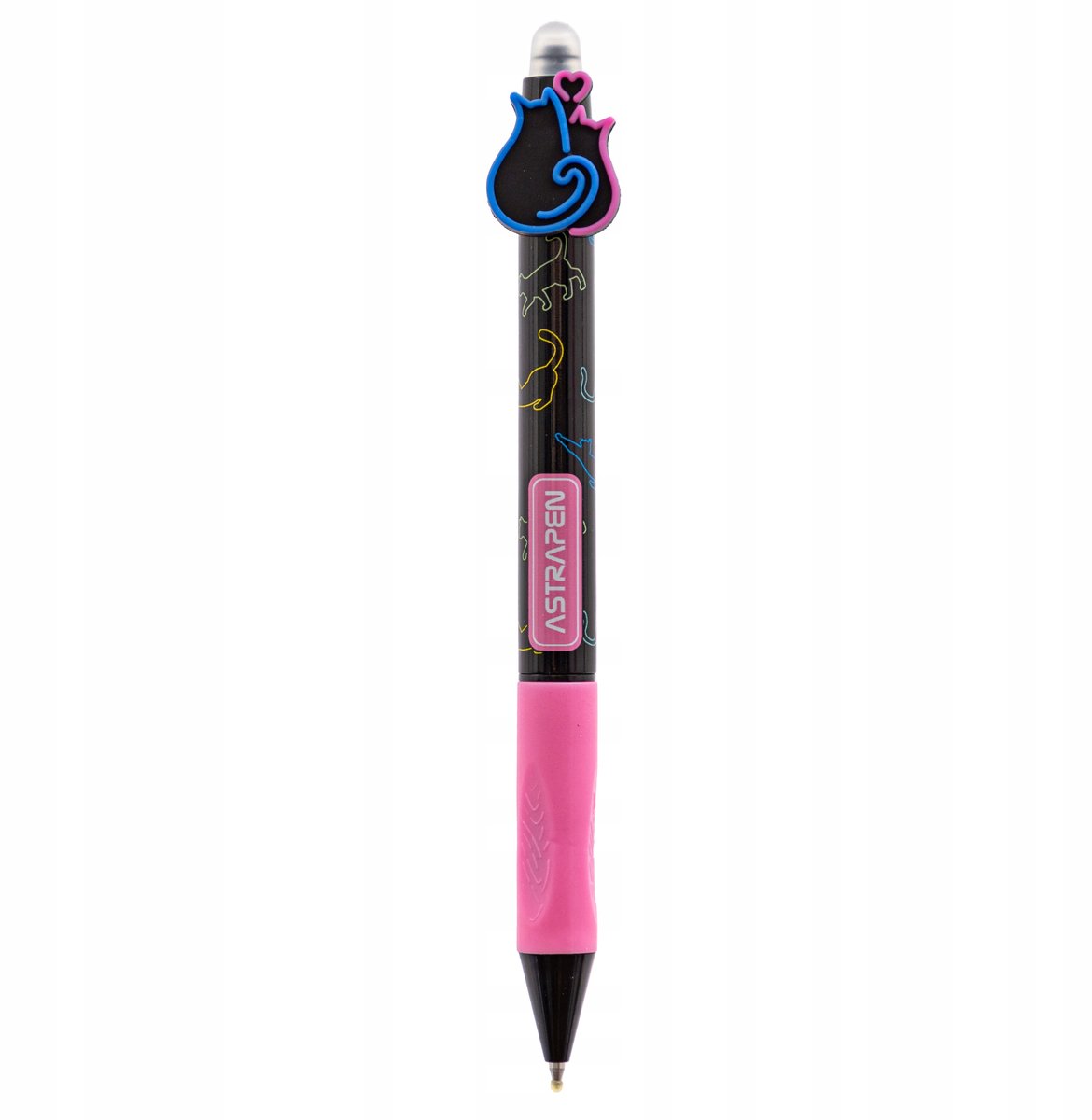 Astra OOPS! Cats Gummen Pen - Blauwe inkt, 0,5 mm
