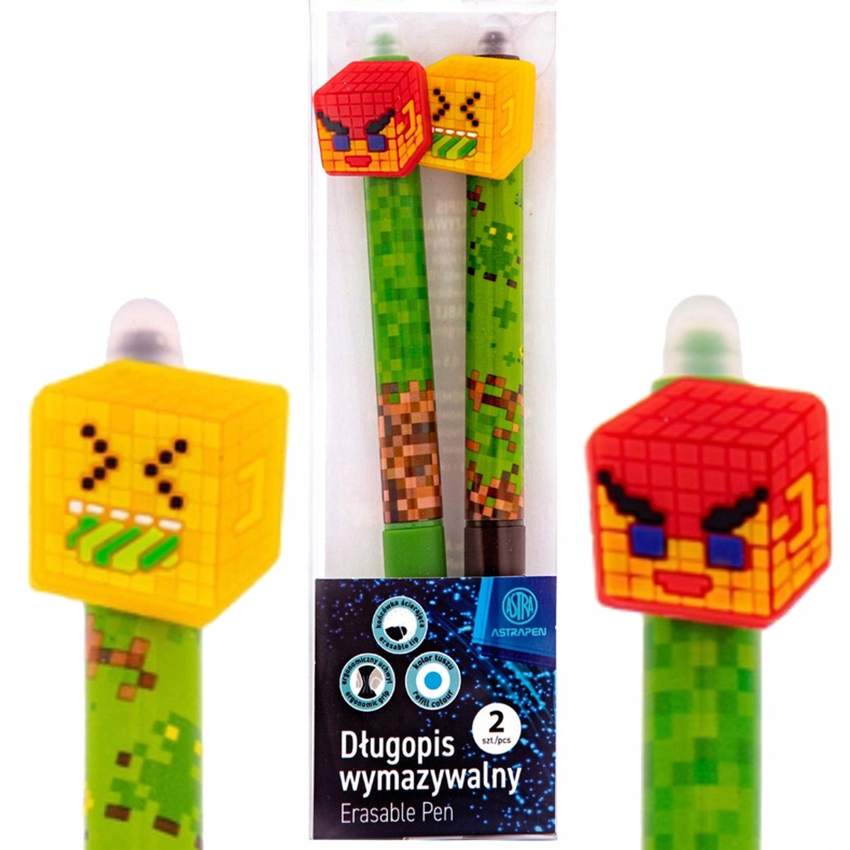 Astra Oops Pixel One Uitwisbare Pennen - 2 Stuks