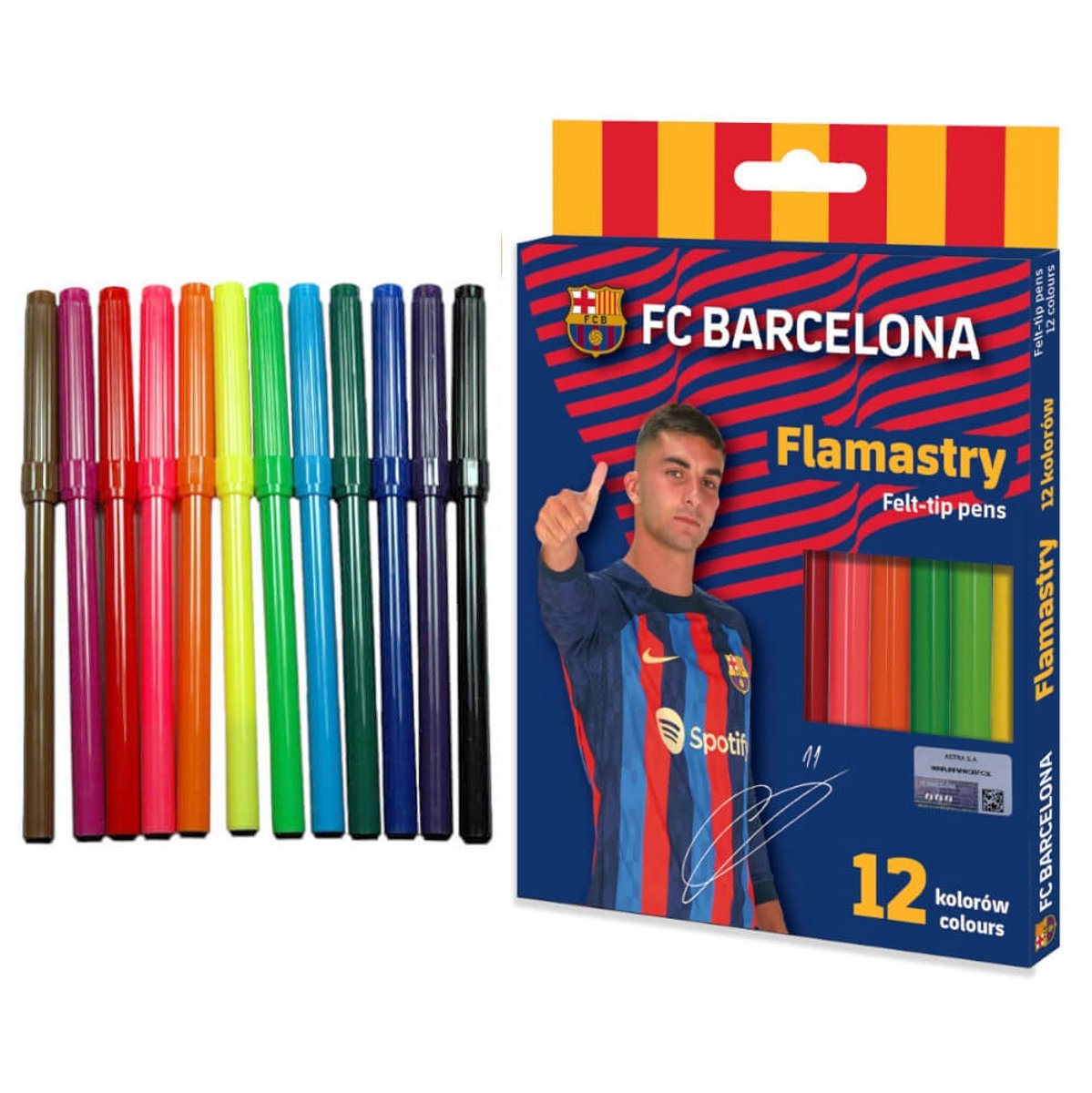 FC Barcelona Stiften Set - 12 Levendige Kleuren voor Kinderen