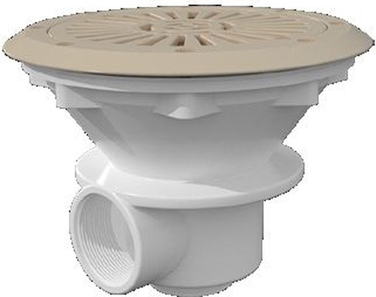Bodemafvoer ABS beige 210mm 1½
