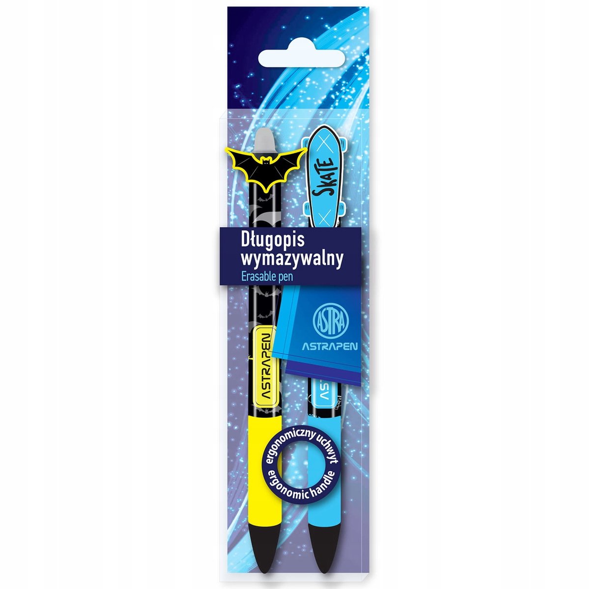 Astrapen OOPS! Uitwisbare Gelpen 0,5mm, Blauw, Rubberen Grip