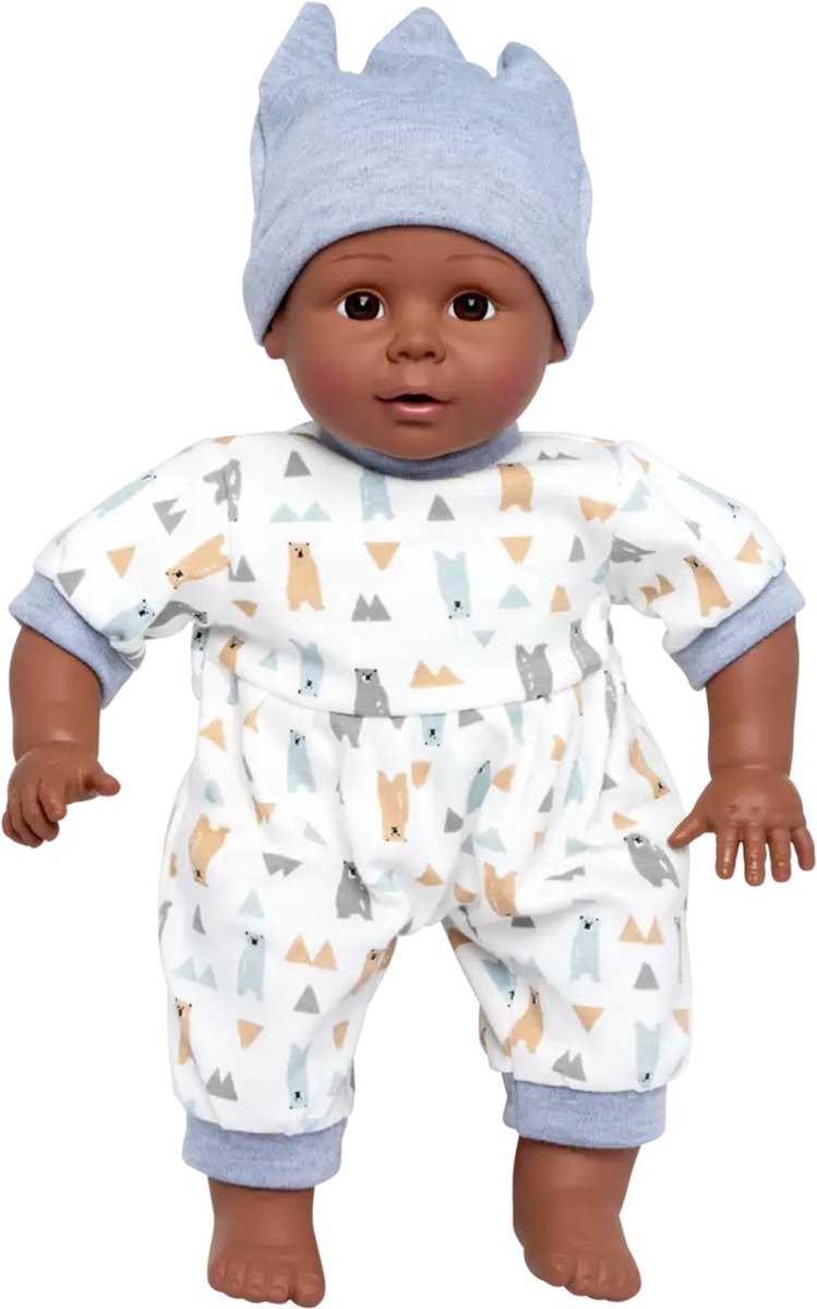 Mamamemo Baby Pop Luca 40CM - Babypop Jongen - Knuffelpop - Babypoppen