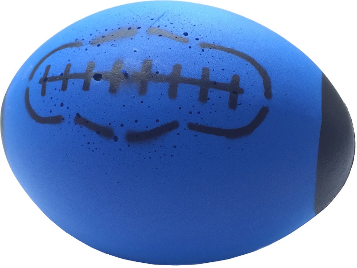Rugbybal Foam Blauw 24x17 cm 