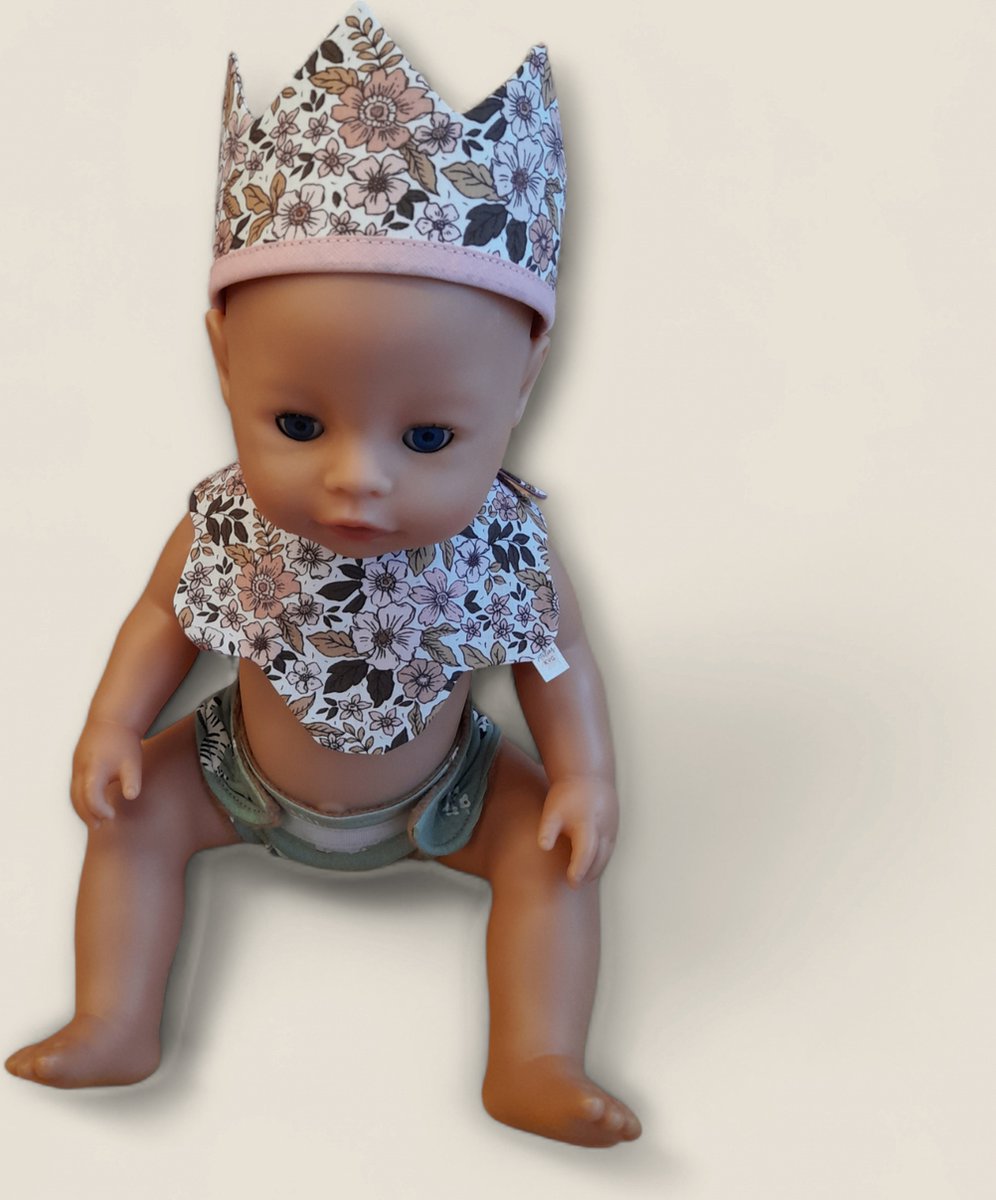 poppenkroon bloemen roze