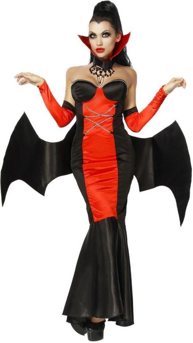 Atixo Kostuum -XXL/XXXL- Vampire Zwart/Rood