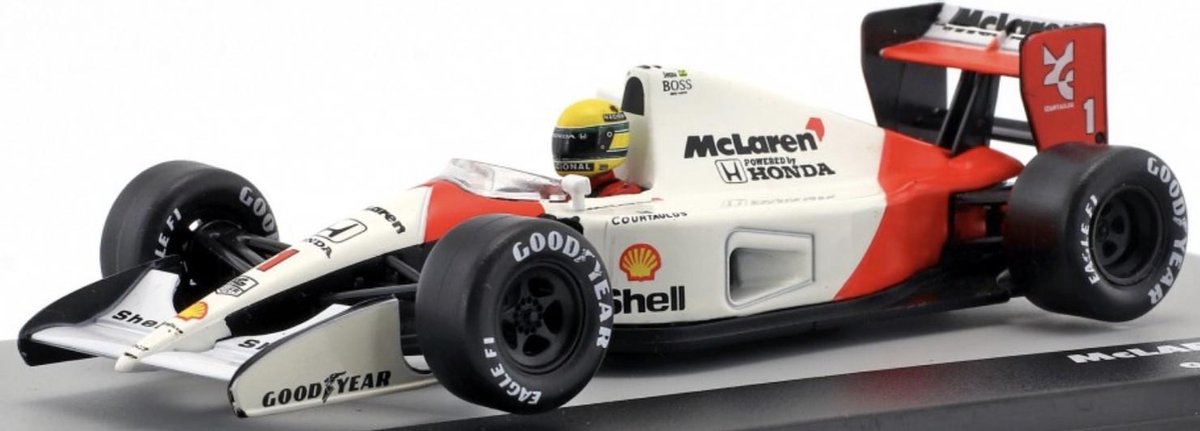 Atlas - Modelcar - 1:43 - McLaren MP4/6 - Ayrton Senna World Champion Formel 1 1991