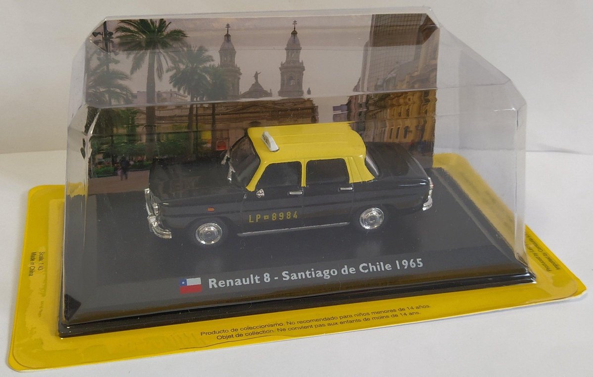 Renault 8 SANTIAGO DE CHILE TAXI 1:43