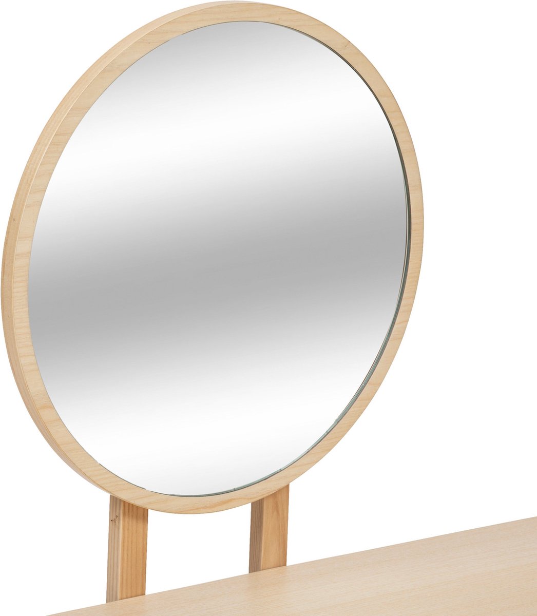 Atmosphera Kids Arden Kaptafel met spiegel - Natuurlijk hout