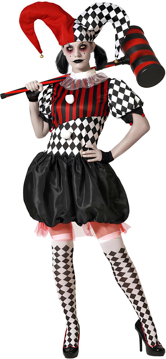 ATOSA - Enge Harlekijn-kostuum voor dames - XL