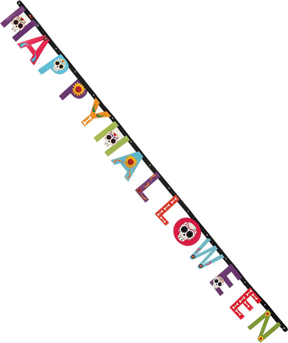 ATOSA - Halloween Dia de los Muertos slinger 230 cm