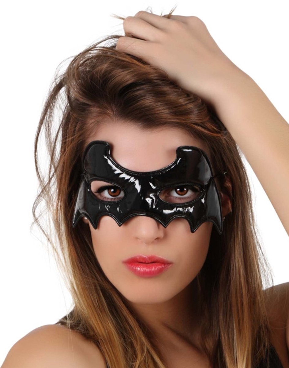 ATOSA - Miss Black Bat vleermuis oogmasker voor volwassenen