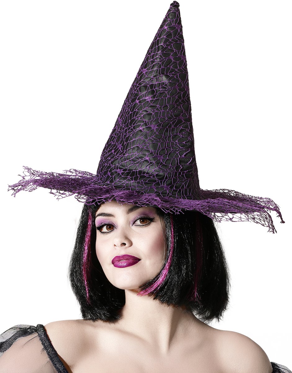 ATOSA - Paarse kanten heksenhoed