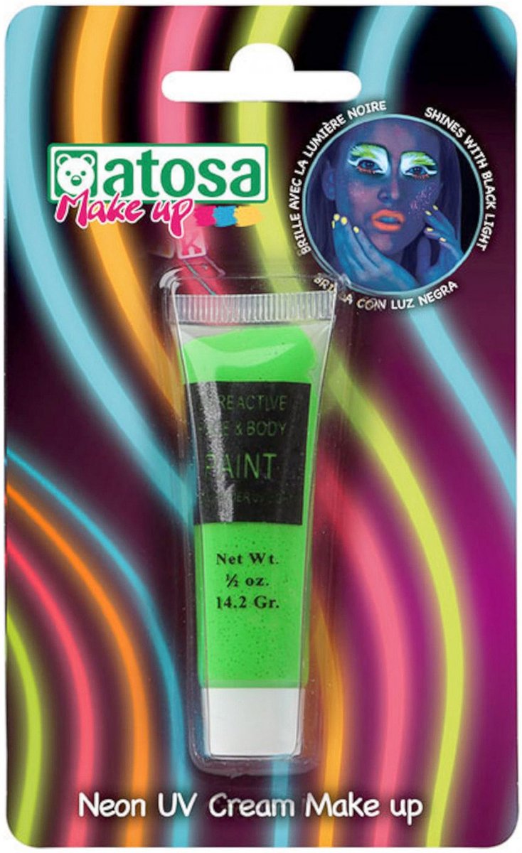 ATOSA - UV groene neon make-up tube
