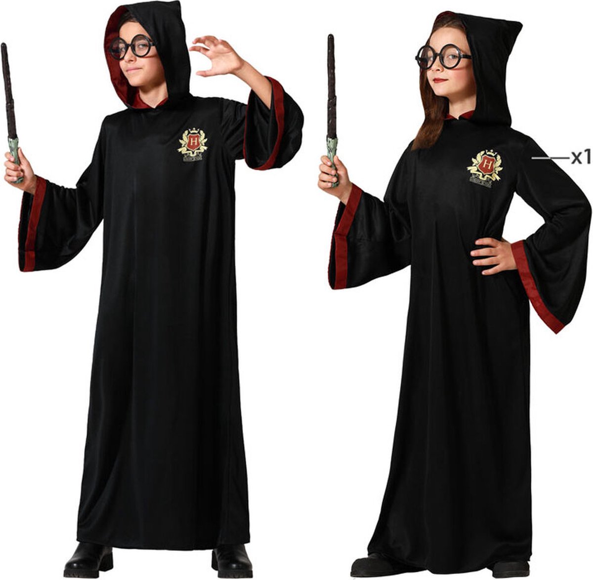 Atosa Tovenaarskostuum Zwart 5-6 Years