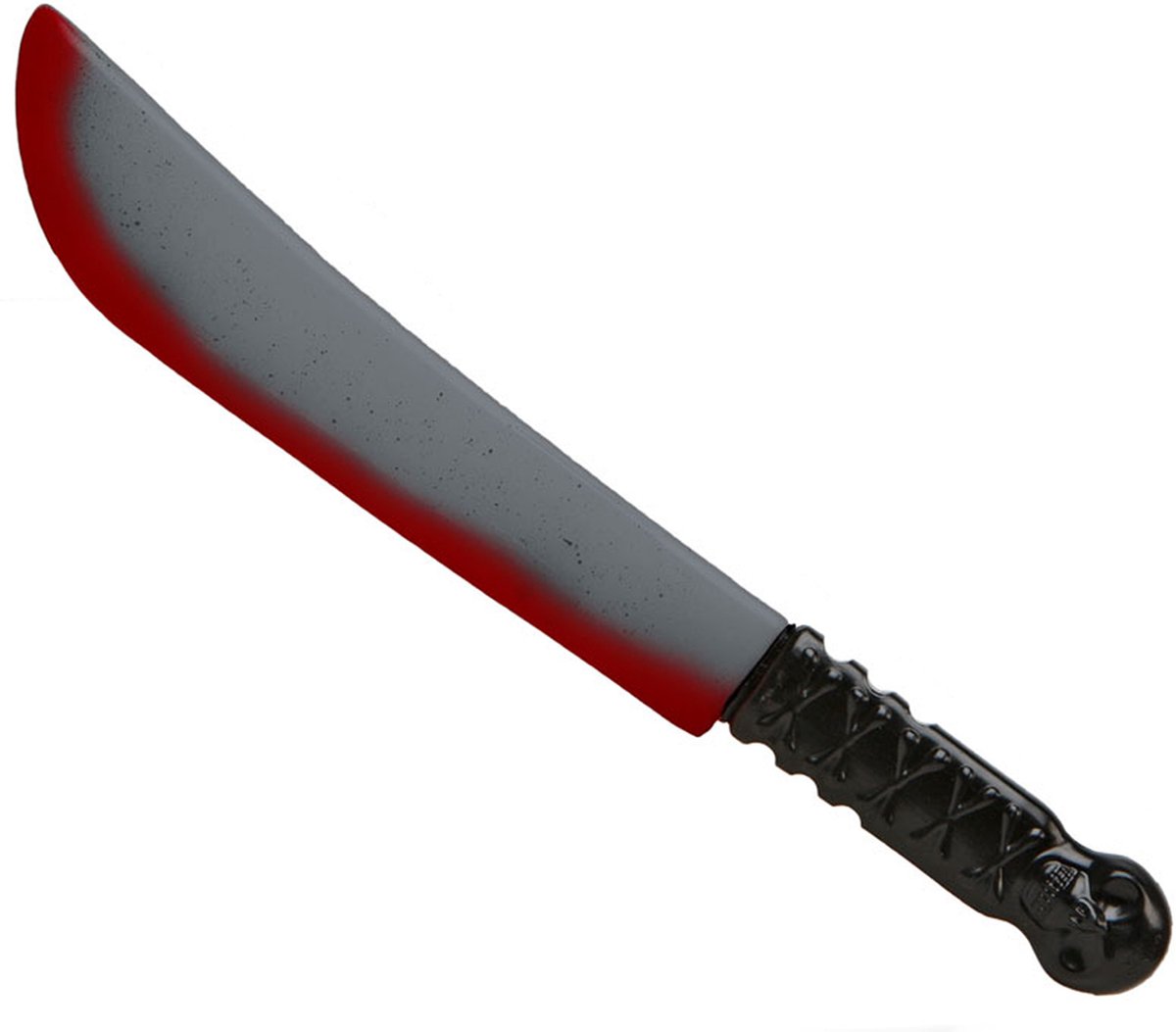 Grote machete/mes - plastic - 41 cm - Halloween/ridders/zombie killer verkleed wapens - met bloed