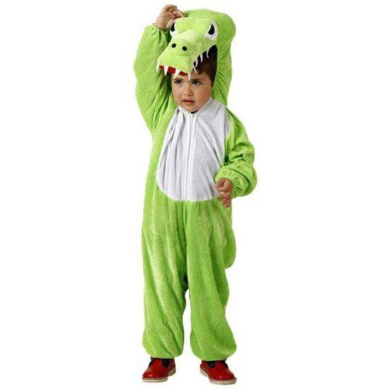 Krokodil kostuum kind maat 10-12 jaar - Maat 7-9