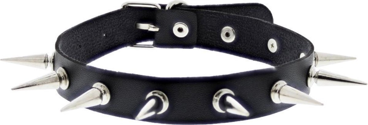Attitude Holland Choker with Spikes Zwart