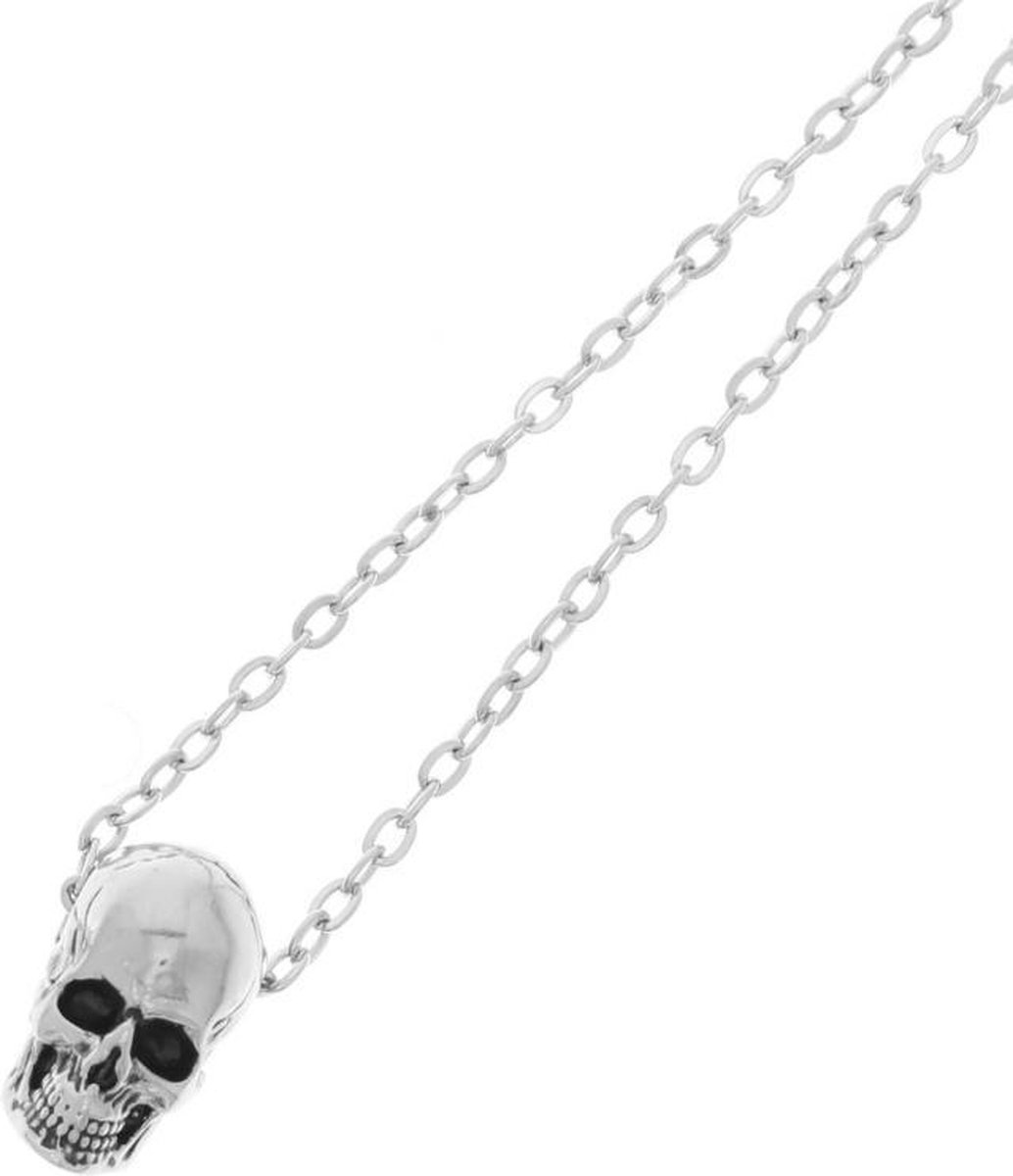 Attitude Holland Ketting 3D skull Zilverkleurig