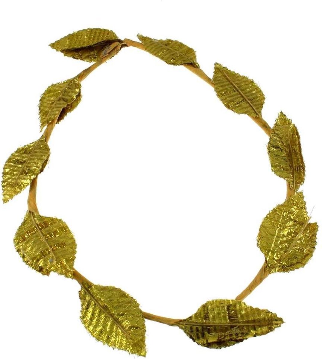 Attitude Holland Kostuum Accessoire Gold Leaf Wreath Goudkleurig