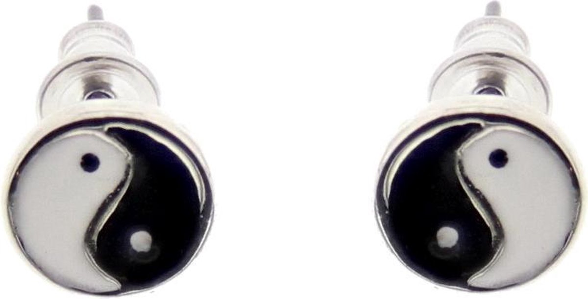 Attitude Holland Stud oorbellen Yin Yang Multicolours