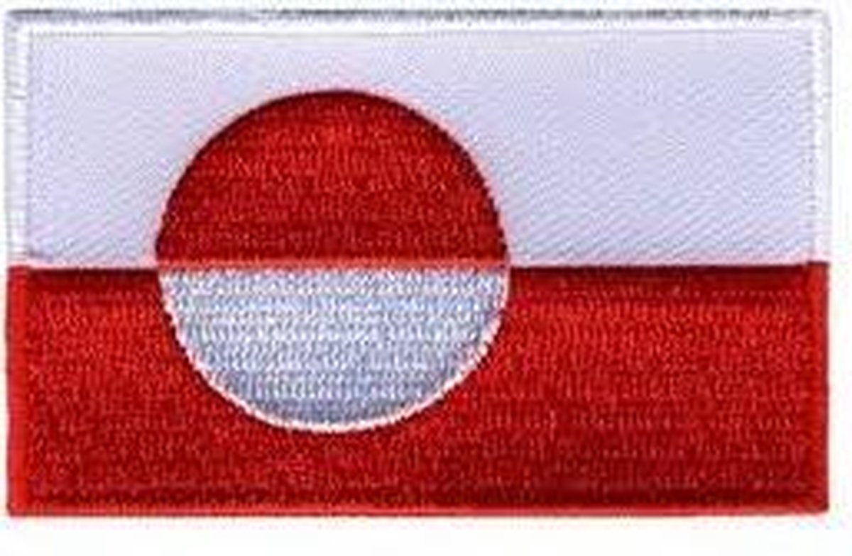   ®. Patch Scandinavië, Groenland  75mm x 50mm