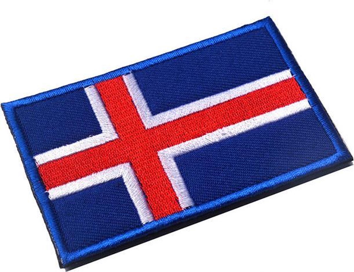   ®. Patch Scandinavië, IJsland  75mm x 50mm