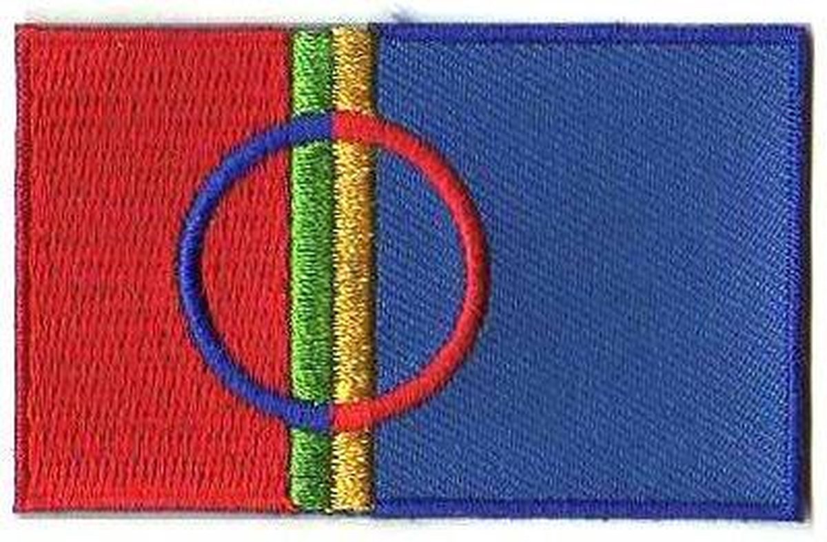   ®. Patch Scandinavië, Sami / Lapland  65mm x 40mm