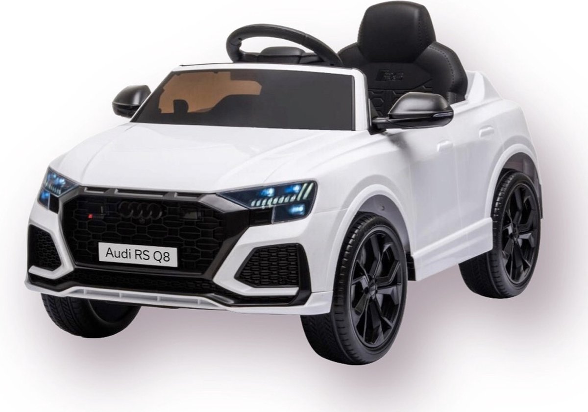   RSQ8 - Elektrische kinderauto kleur wit