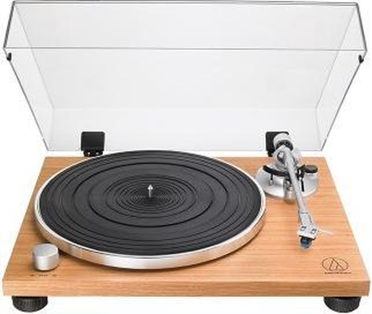 Audio-Technica Handmatige Draaitafel met Riemaandrijving AT-LPW30TK - Teaklook - platenspeler