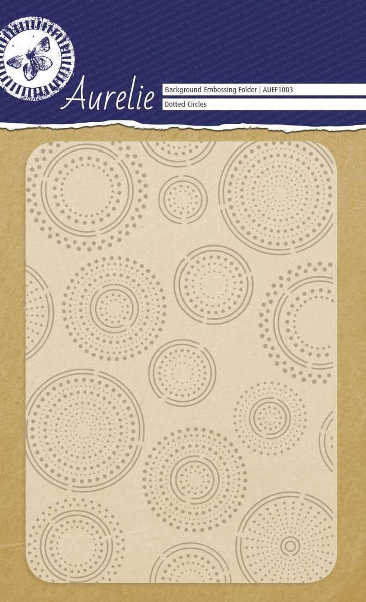 Dotted Circles Background Embossing Folder (AUEF1003)