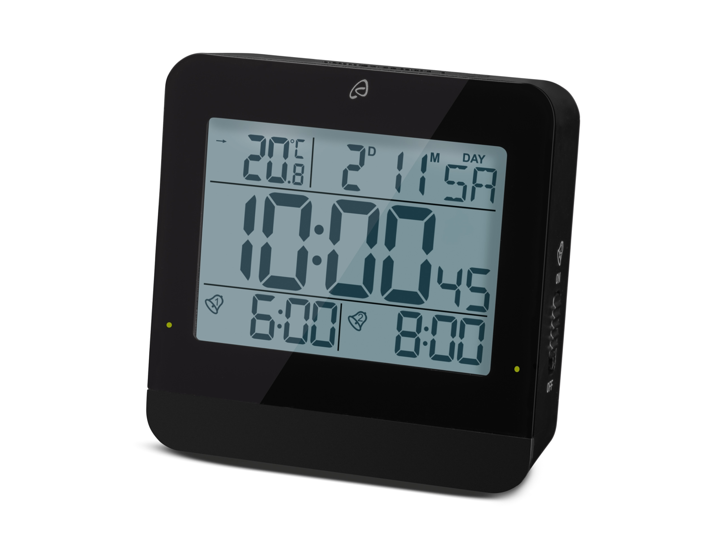 AURIOL Digitale radiowekker (Zwart)