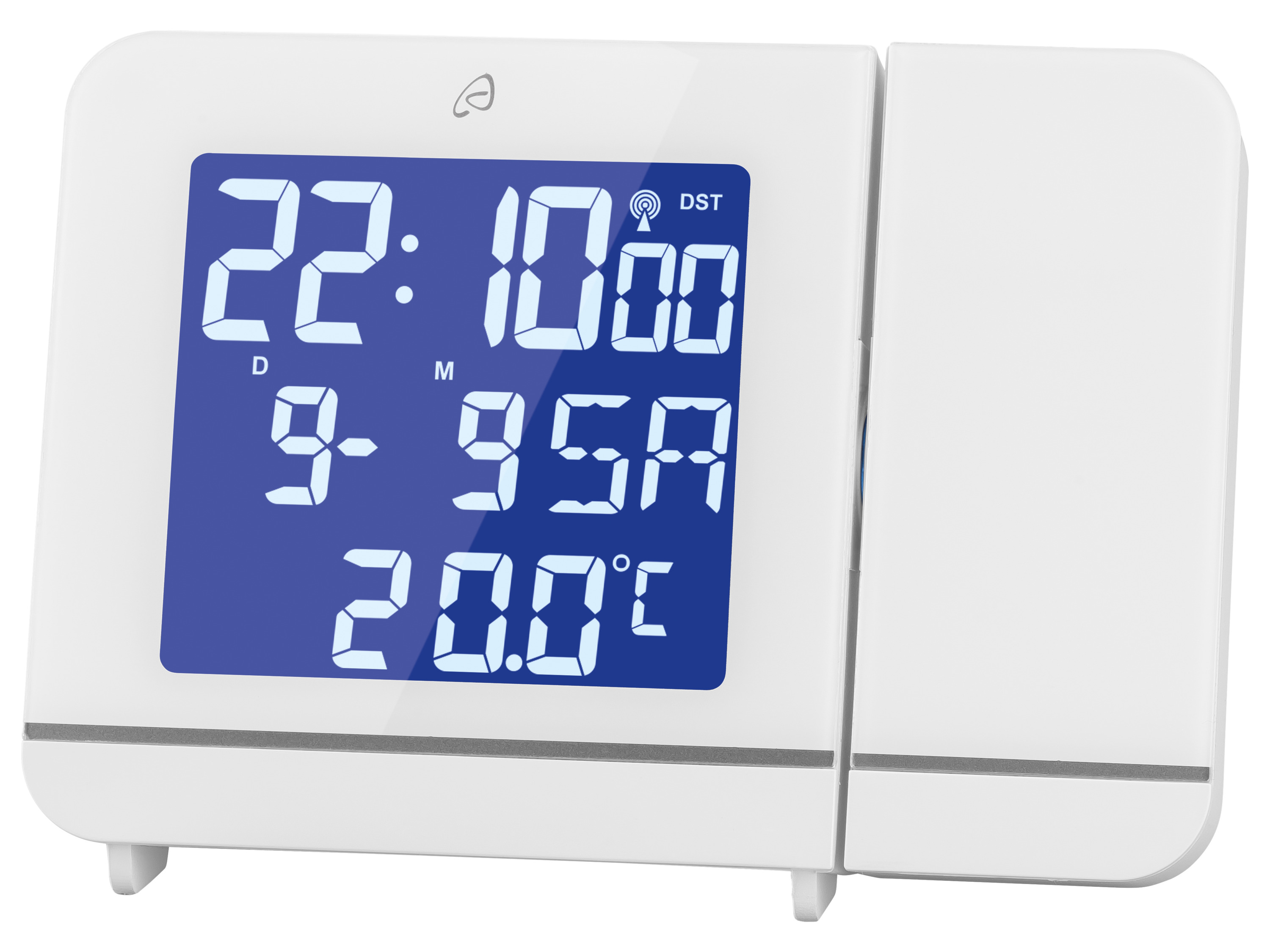 AURIOL Wekkerradio met projectie (Wit)