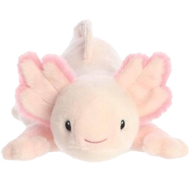 Aurora Eco Nation Pluche knuffeldier Axolotl - roze - 37 cm - Waterdieren thema - Knuffeldier
